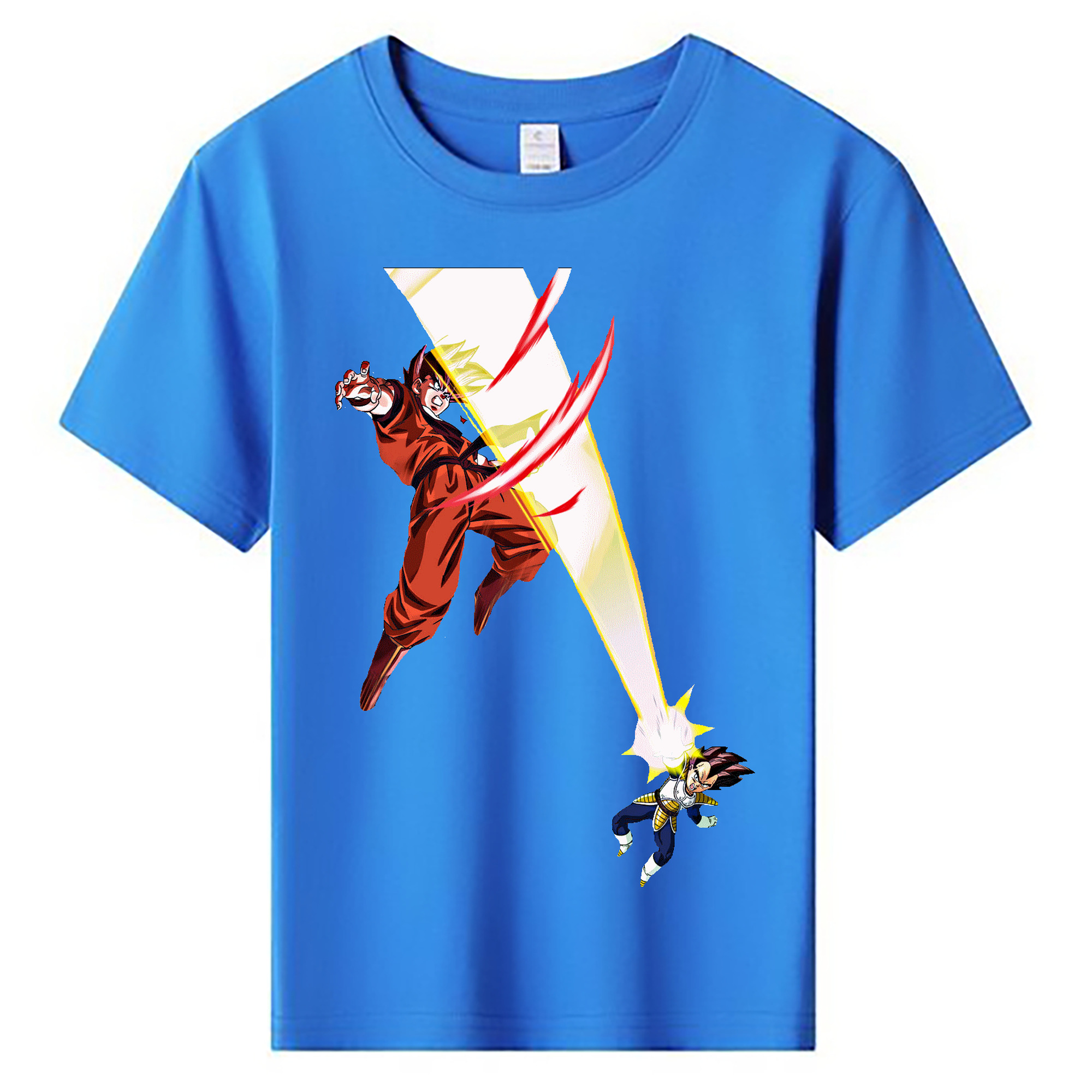 （画像用） ドラゴンボール ベジータ四世（Bejīta Yonsei）DRAGON BALL Vegeta IV 綿100％キッズTシャツ（フロントプリント）